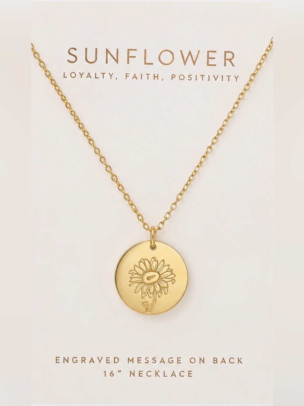 Lauren Conrad LC Sunflower +Loyalty+ Necklace & Crystal Stud Earrings Gift Set